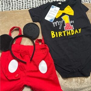 1st Birthday Outfit with Headband